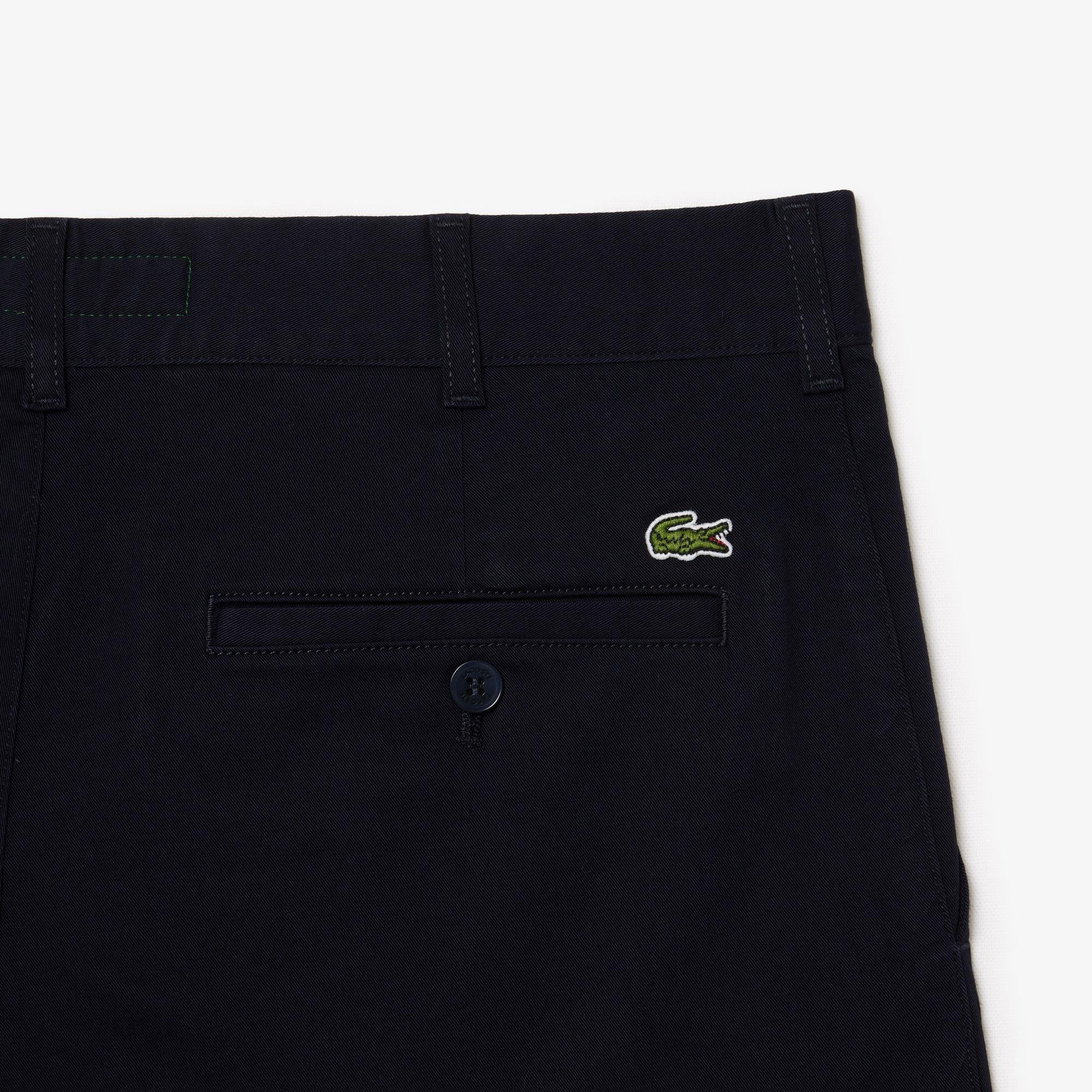 Lacoste Mens Slim Fit Cotton Chino Shorts Navy
